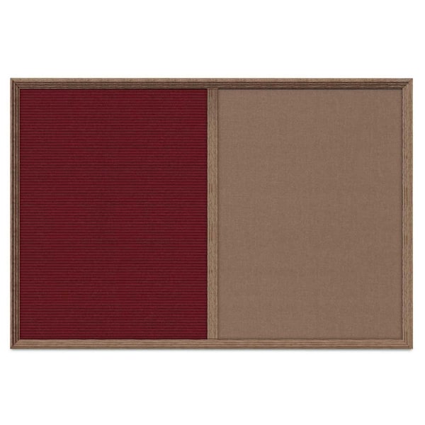Enclosed Corkboard, 1 Door, 24"x36", 4" Fra